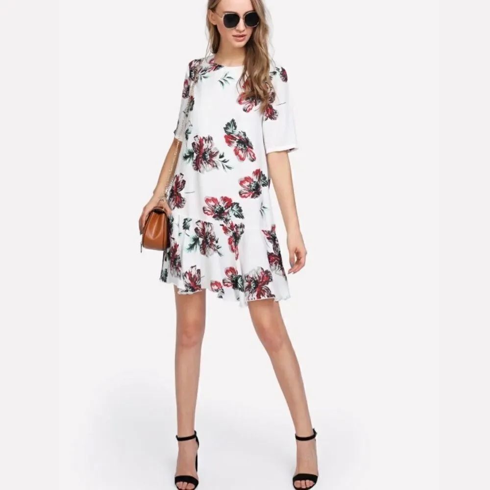 ✨3xHP✨Drop Waist Flower Print Dress✨